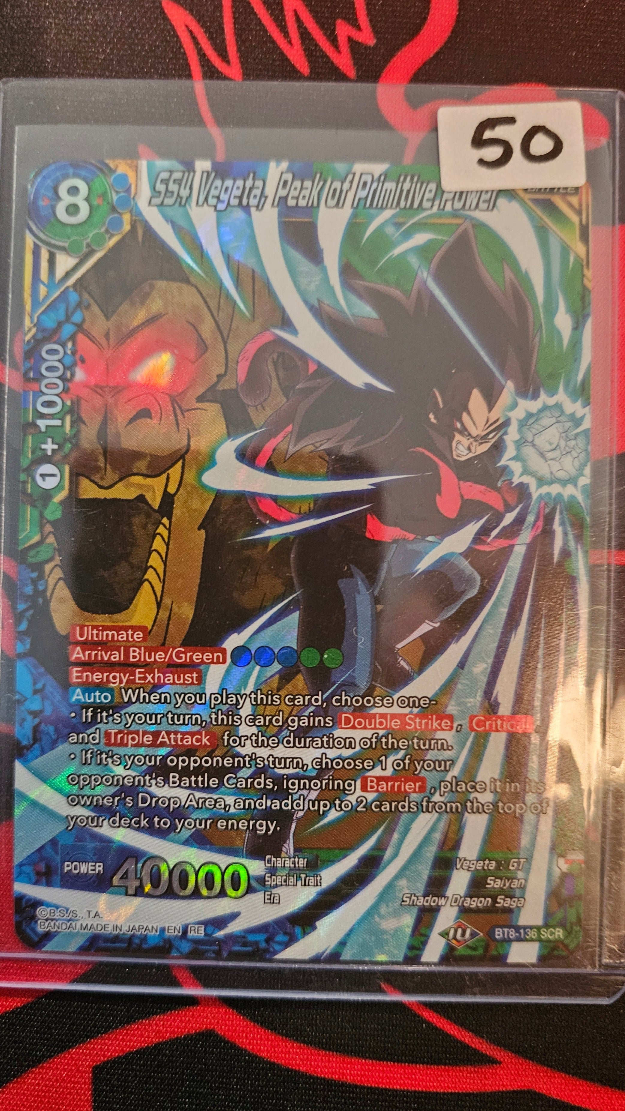 Ss4 vegeta, peak of primitive power